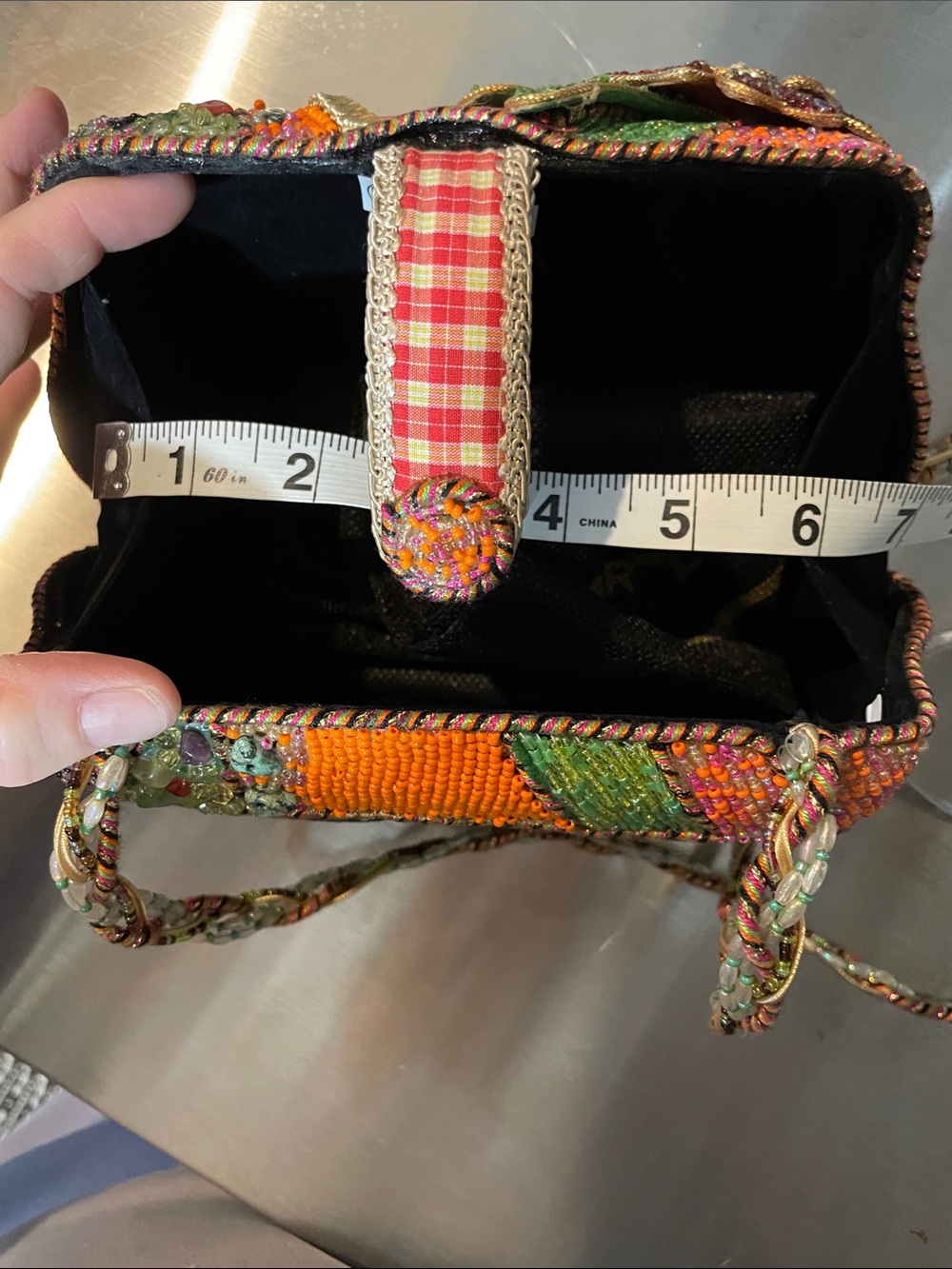 Mary Frances Vintage with Tags Embellished Multi-Color Floral Bag - Picture 14 of 14